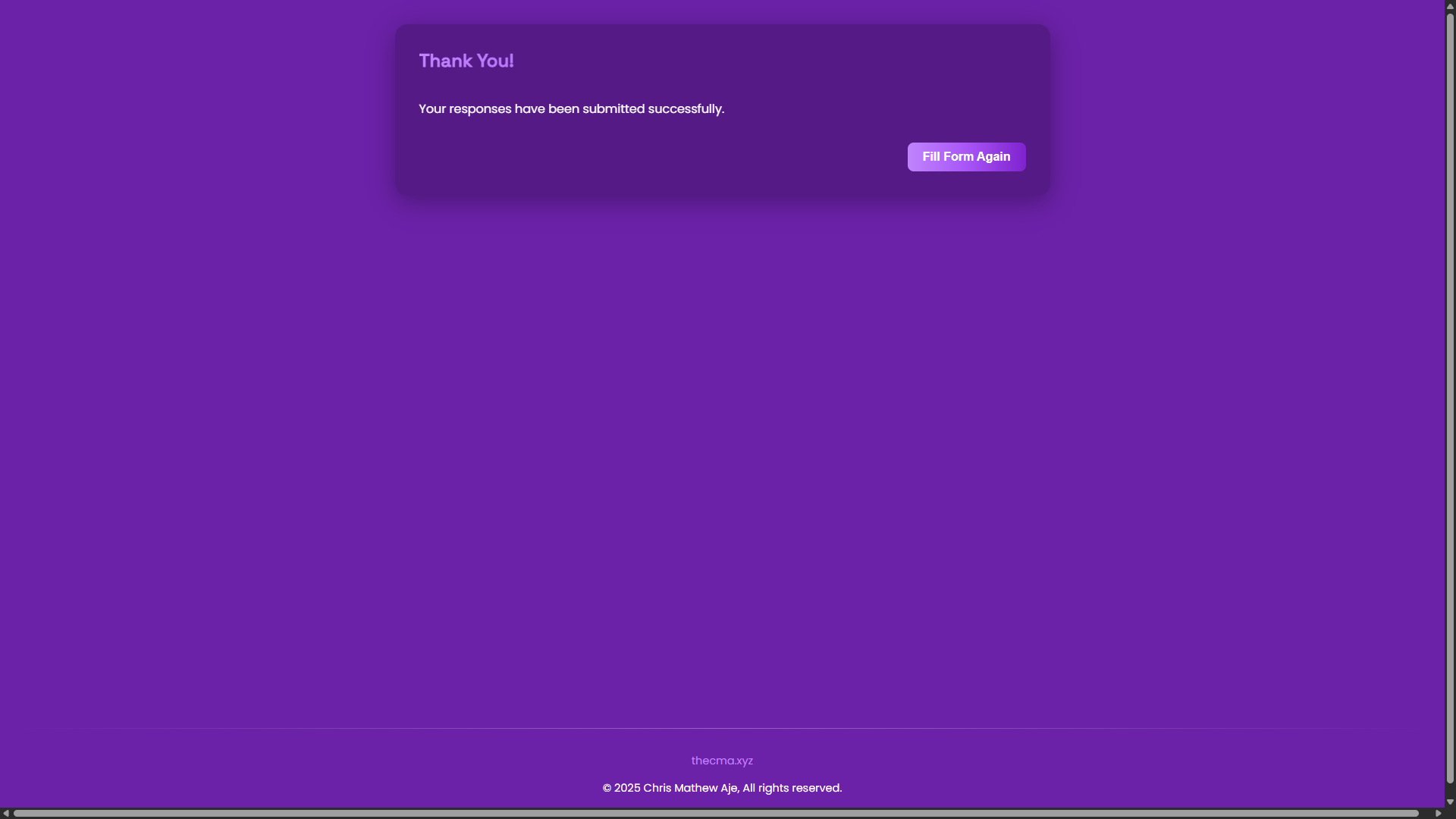 Form Radio button question